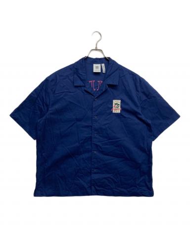 中古・古着通販】adidas (アディダス) 半袖シャツ ブルー サイズ:XL