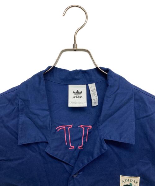 adidas（アディダス）adidas (アディダス) 半袖シャツ ブルー サイズ:XLの古着・服飾アイテム