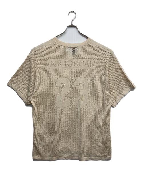 NIKE（ナイキ）NIKE (ナイキ) JORDAN BRAND M J AIR JDN KNIT FTBL JRSY ベージュ サイズ:XLの古着・服飾アイテム