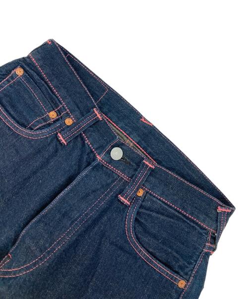 EVISU（エヴィス）EVISU (エヴィス) 2000ビッグカモメペイントデニムパンツ インディゴ サイズ:28×35の古着・服飾アイテム