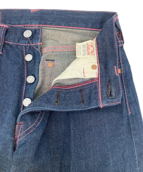 EVISU（エヴィス）EVISU (エヴィス) 2000ビッグカモメペイントデニムパンツ インディゴ サイズ:28×35の古着・服飾アイテム