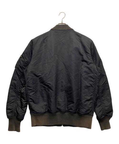 ALPHA（アルファ）ALPHA (アルファ) MA-1ブルゾン ブラック サイズ:MEDIUMの古着・服飾アイテム