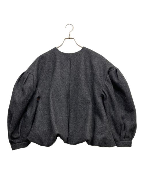 perna（ペルナ）PERNA (ペルナ) パフスリーブブルゾン グレー サイズ:Fの古着・服飾アイテム