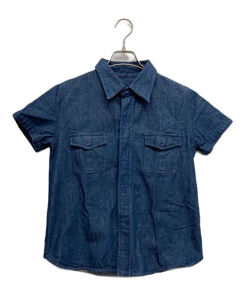 A.P.C.（アーペーセー）A.P.C. (アーペーセー) デニム半袖シャツ インディゴ サイズ:36の古着・服飾アイテム