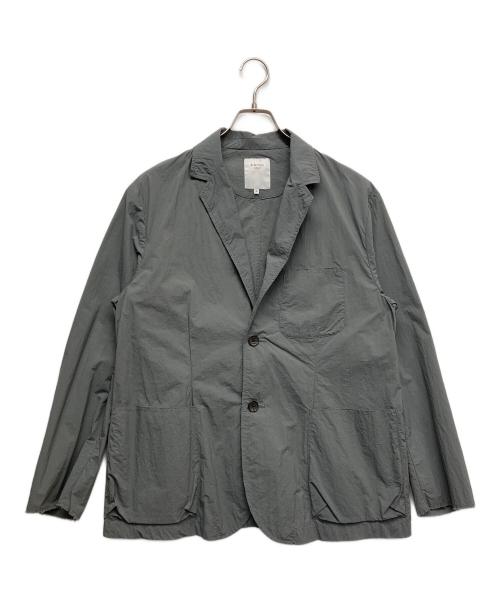 B:MING by BEAMS（ビーミングバイビームス）B:MING by BEAMS (ビーミングバイビームス) ナイロンテーラードジャケット グレー サイズ:Mの古着・服飾アイテム