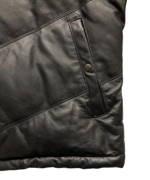 LICORICE（リコリス）LICORICE (リコリス) ラムレザーダウンジャケット ブラック サイズ:3XLの古着・服飾アイテム