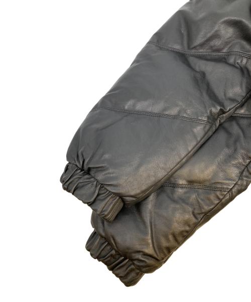 LICORICE（リコリス）LICORICE (リコリス) ラムレザーダウンジャケット ブラック サイズ:3XLの古着・服飾アイテム