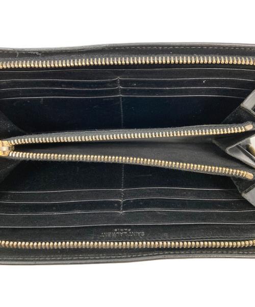Saint Laurent Paris（サンローランパリ）Saint Laurent Paris (サンローランパリ) 長財布 ブラックの古着・服飾アイテム