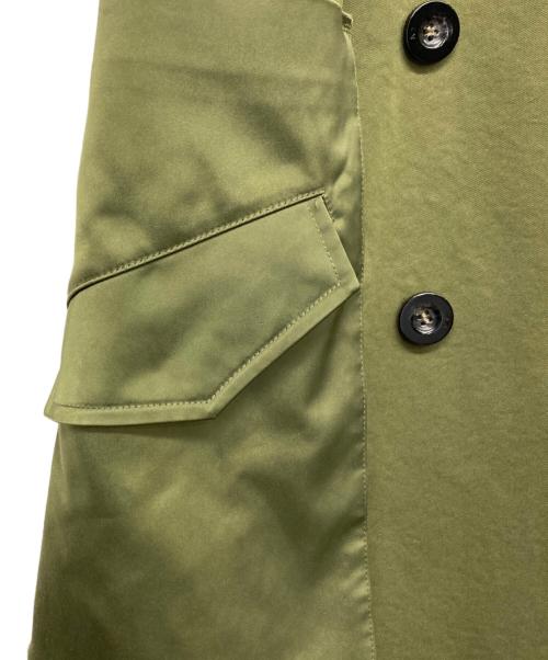 UN3D.（アンスリード）UN3D. (アンスリード) ロングコート グリーン サイズ:36の古着・服飾アイテム