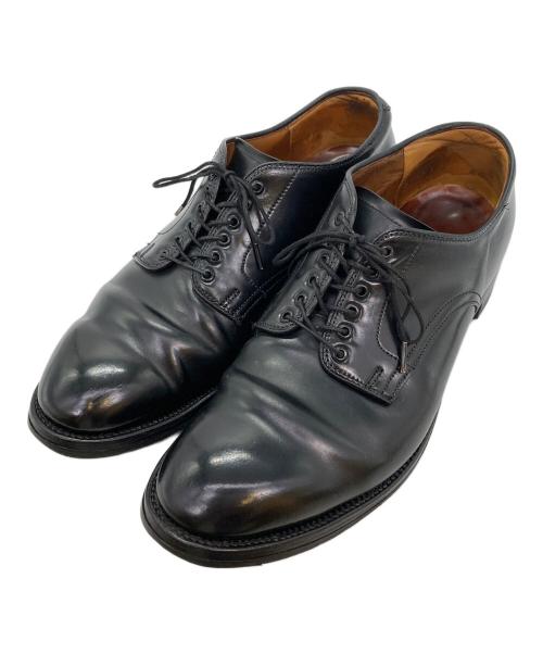 Alden（オールデン）ALDEN (オールデン) コードバンプレーントゥシューズ ブラック サイズ:9Cの古着・服飾アイテム