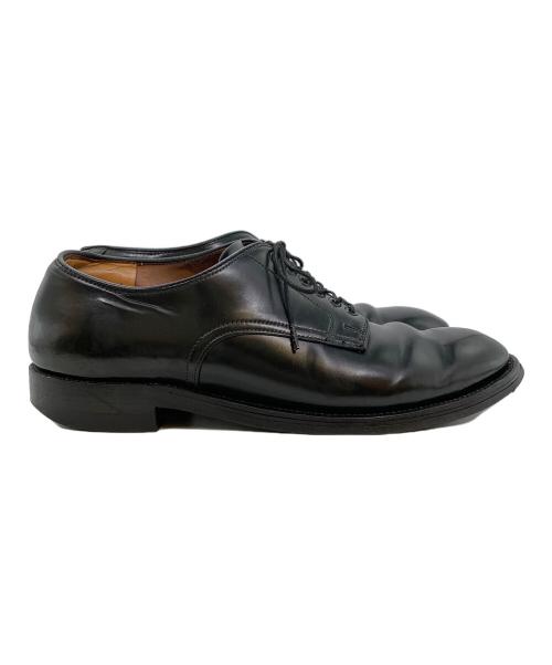 Alden（オールデン）ALDEN (オールデン) コードバンプレーントゥシューズ ブラック サイズ:9Cの古着・服飾アイテム