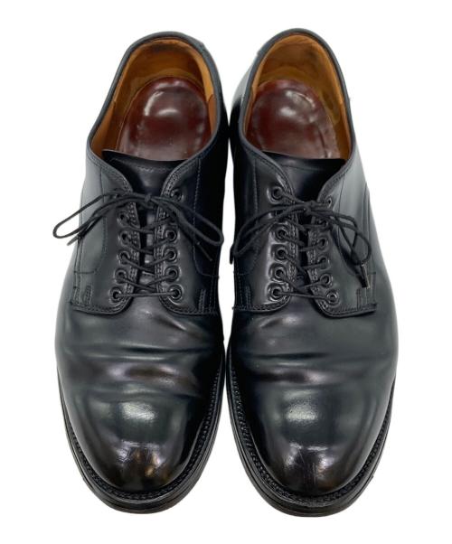 Alden（オールデン）ALDEN (オールデン) コードバンプレーントゥシューズ ブラック サイズ:9Cの古着・服飾アイテム