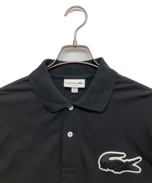 LACOSTE（ラコステ）LACOSTE (ラコステ) ビッグクロックヴィンテージ半袖ポロシャツ ブラック サイズ:Ｌの古着・服飾アイテム