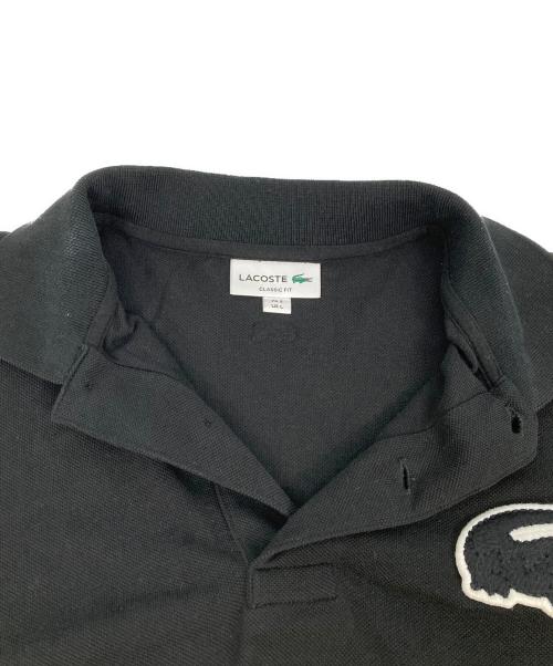 LACOSTE（ラコステ）LACOSTE (ラコステ) ビッグクロックヴィンテージ半袖ポロシャツ ブラック サイズ:Ｌの古着・服飾アイテム