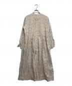 TSUHARU by samansa Mos2×HATAKAKEツハル バイ サマンサモスモス×ハタカケ）の古着「花柄ジャガードワンピース」｜ベージュ