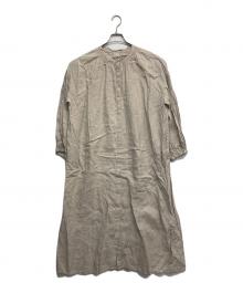 TSUHARU by samansa Mos2（ツハル バイ サマンサモスモス）の古着「長袖ワンピース」｜ベージュ