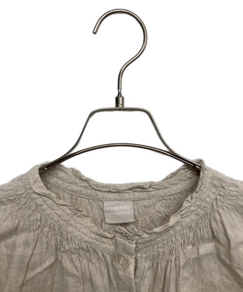 TSUHARU by samansa Mos2（ツハル バイ サマンサモスモス）TSUHARU by Samansa Mos2 (ツハル バイ サマンサモスモス) 長袖ワンピース ベージュ サイズ:FREEの古着・服飾アイテム