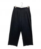 juhaユハ）の古着「CUT-OFF WIDE SWEAT PANTS」｜ブラック