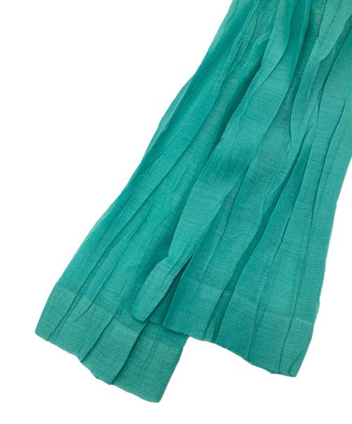 PLEATS PLEASE（プリーツプリーズ）PLEATS PLEASE (プリーツプリーズ) シアープリーツブラウス グリーン サイズ:無しの古着・服飾アイテム