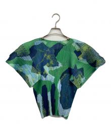 PLEATS PLEASE（プリーツプリーズ）の古着「METEORITE」｜グリーン