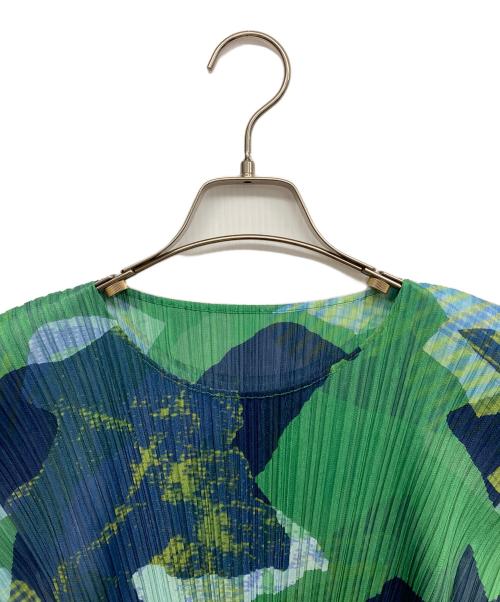 PLEATS PLEASE（プリーツプリーズ）PLEATS PLEASE (プリーツプリーズ) METEORITE グリーン サイズ:3の古着・服飾アイテム