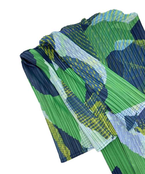 PLEATS PLEASE（プリーツプリーズ）PLEATS PLEASE (プリーツプリーズ) METEORITE グリーン サイズ:3の古着・服飾アイテム