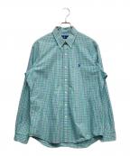 RALPH LAURENラルフローレン）の古着「ボタンダウンシャツ」｜グリーン