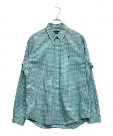 RALPH LAUREN（ラルフローレン）の古着「ボタンダウンシャツ」｜グリーン