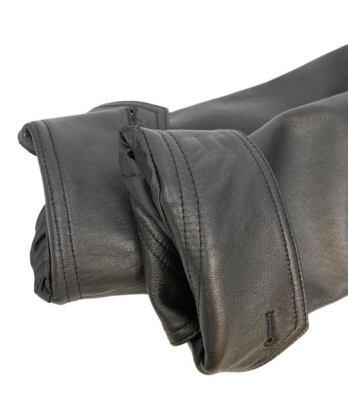 Schott（ショット）shott (ショット) JOURNAL STANDARD (ジャーナルスタンダード) 別注レザーカバーオール ブラック サイズ:Lの古着・服飾アイテム