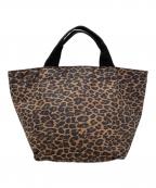 Herve Chapelierエルベシャプリエ）の古着「ヒョウ柄ハンドバッグ」｜ブラウン