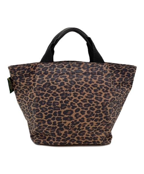 Herve Chapelier（エルベシャプリエ）Herve Chapelier (エルベシャプリエ) ヒョウ柄ハンドバッグ ブラウンの古着・服飾アイテム