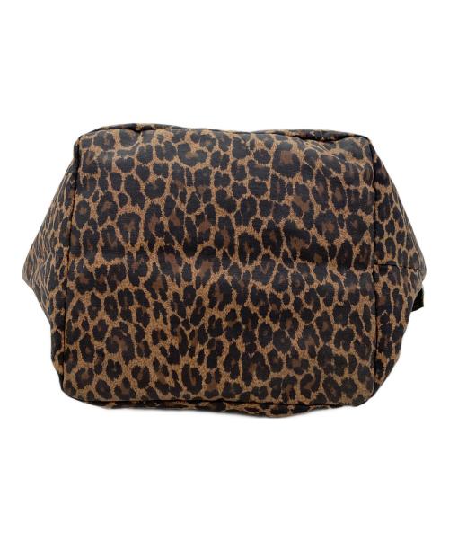Herve Chapelier（エルベシャプリエ）Herve Chapelier (エルベシャプリエ) ヒョウ柄ハンドバッグ ブラウンの古着・服飾アイテム