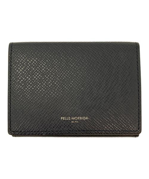 PELLE MORBIDA（ペッレモルビダ）PELLE MORBIDA (ペッレモルビダ) コンパクトウォレット ネイビーの古着・服飾アイテム