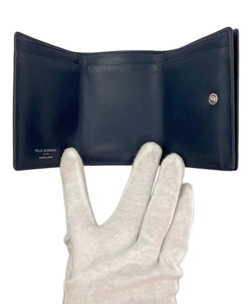 PELLE MORBIDA（ペッレモルビダ）PELLE MORBIDA (ペッレモルビダ) コンパクトウォレット ネイビーの古着・服飾アイテム