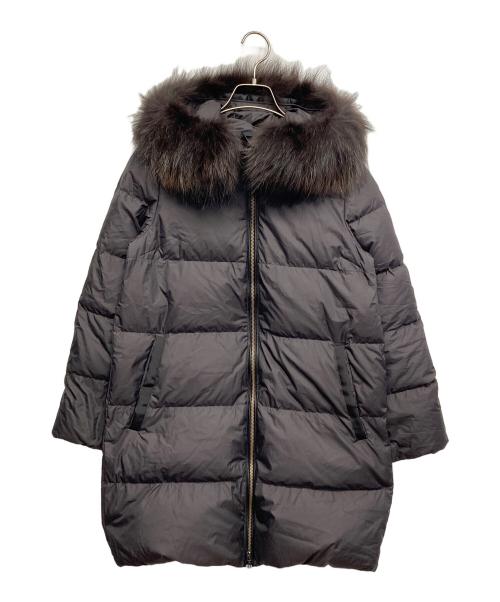 nano・universe（ナノ・ユニバース）nano・universe (ナノ・ユニバース) ダウンコート ブラック サイズ:36の古着・服飾アイテム