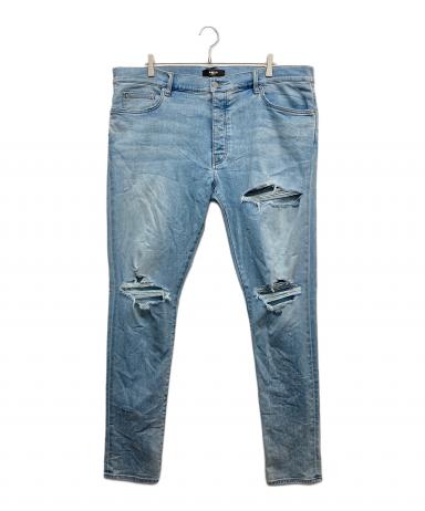 中古・古着通販】AMIRI (アミリ) MX1 ダメージデニムパンツ ブルー