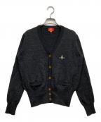 Vivienne Westwoodヴィヴィアンウエストウッド）の古着「ロゴ刺繍カーディガン」｜ブラック