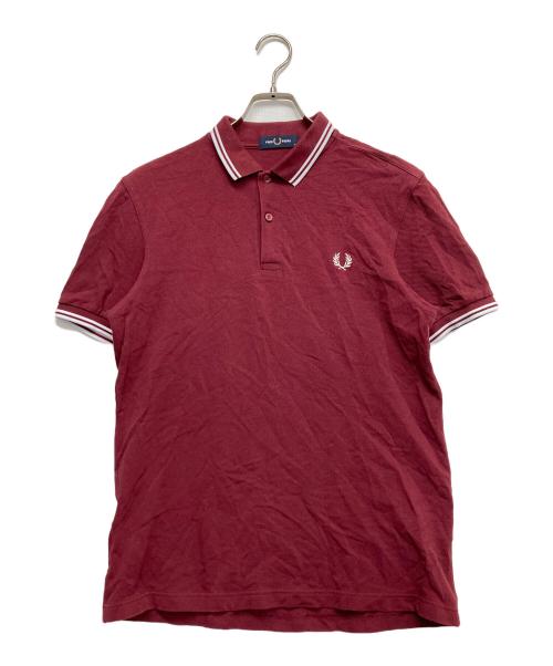 FRED PERRY（フレッドペリー）FRED PERRY (フレッドペリー) ポロシャツ レッド サイズ:Mの古着・服飾アイテム