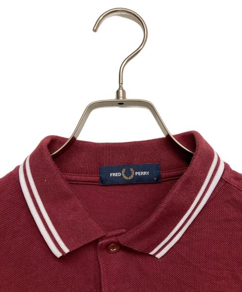 FRED PERRY（フレッドペリー）FRED PERRY (フレッドペリー) ポロシャツ レッド サイズ:Mの古着・服飾アイテム
