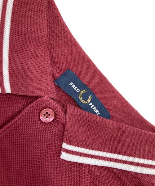 FRED PERRY（フレッドペリー）FRED PERRY (フレッドペリー) ポロシャツ レッド サイズ:Mの古着・服飾アイテム