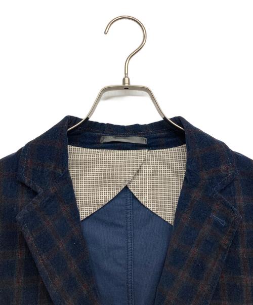 MARCEL LASSANCE（マルセル・ラサンス）MARCEL LASSANCE (マルセル・ラサンス) ベロアテーラードジャケット ブルー サイズ:46の古着・服飾アイテム