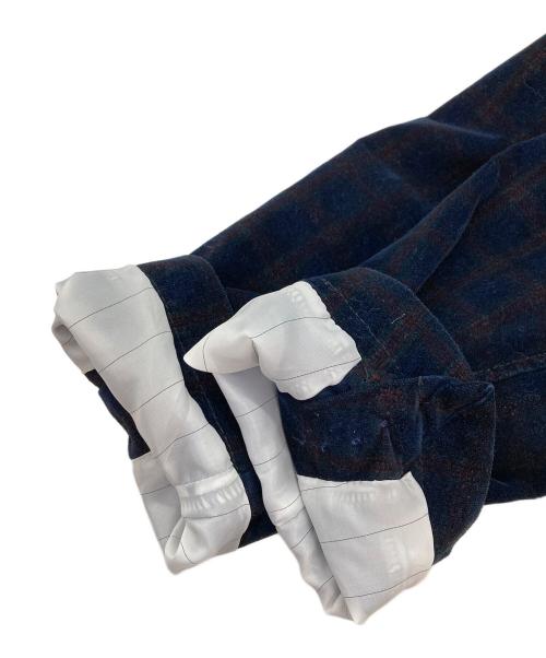 MARCEL LASSANCE（マルセル・ラサンス）MARCEL LASSANCE (マルセル・ラサンス) ベロアテーラードジャケット ブルー サイズ:46の古着・服飾アイテム