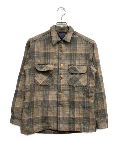 PENDLETON（ペンドルトン）PENDLETON (ペンドルトン) 70ｓボードシャツ ベージュ サイズ:Mの古着・服飾アイテム