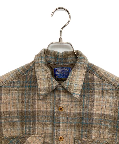 PENDLETON（ペンドルトン）PENDLETON (ペンドルトン) 70ｓボードシャツ ベージュ サイズ:Mの古着・服飾アイテム