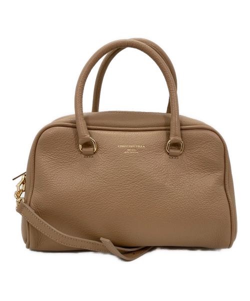 CHRISTIAN VILLA（クリスチャンヴィラ）CHRISTIAN VILLA (クリスチャンヴィラ) 2WAYバッグ ブラウンの古着・服飾アイテム