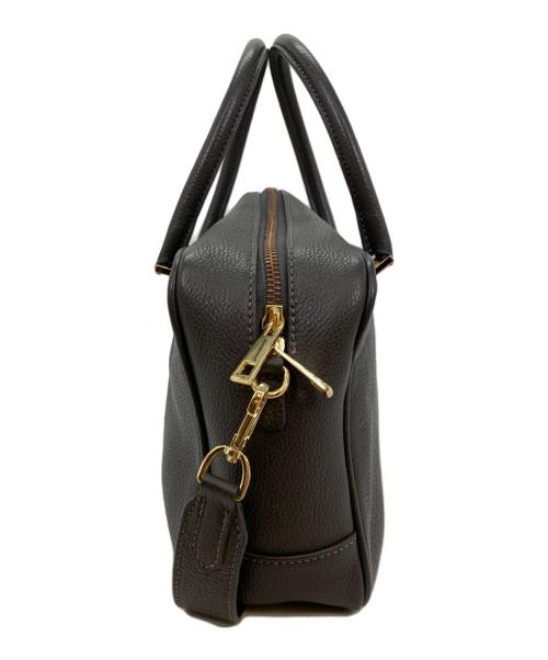 Manuel MILANO（マニュエルミラノ）MANUEL MILANO (マニュエルミラノ) レザーショルダーバッグ グレーの古着・服飾アイテム