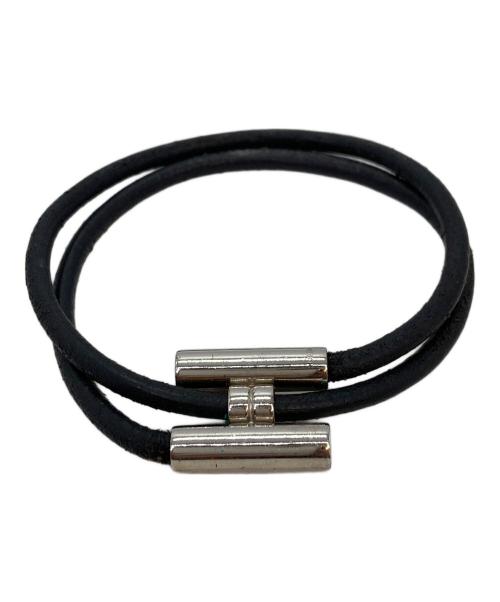 HERMES（エルメス）HERMES (エルメス) トゥルニスブレスレット ブラックの古着・服飾アイテム