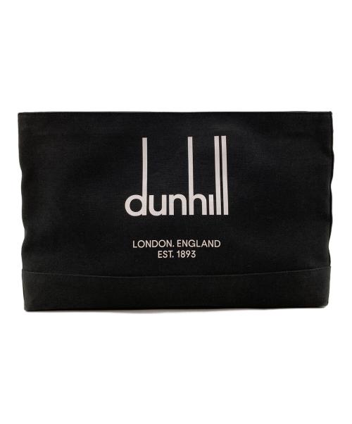 dunhill（ダンヒル）dunhill (ダンヒル) キャンバスクラッチバッグ ブラックの古着・服飾アイテム