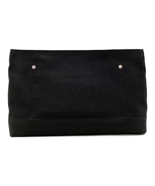 dunhill（ダンヒル）dunhill (ダンヒル) キャンバスクラッチバッグ ブラックの古着・服飾アイテム