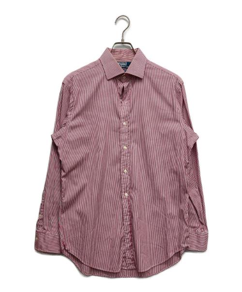 POLO RALPH LAUREN（ポロ・ラルフローレン）POLO RALPH LAUREN (ポロ・ラルフローレン) REGENT長袖シャツ レッド サイズ:Lの古着・服飾アイテム